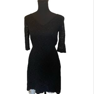 Banana Republic black lace mini dress size 00P